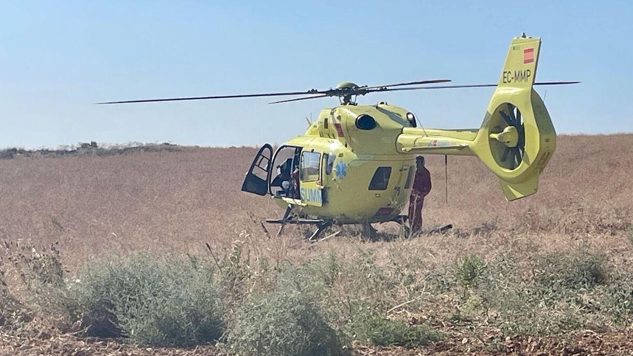 Grave accidente en la M-219, en Pozuelo del Rey