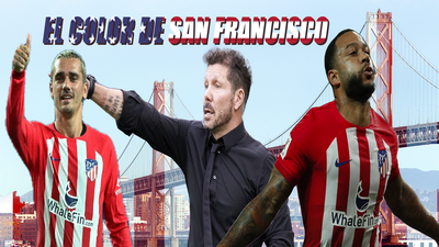 El Atlético, en San Francisco, última parada de la gira