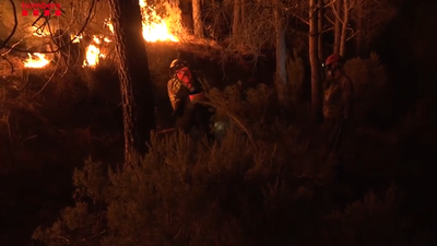 El incendio de Portbou en Girona quema más de 570 hectáreas
