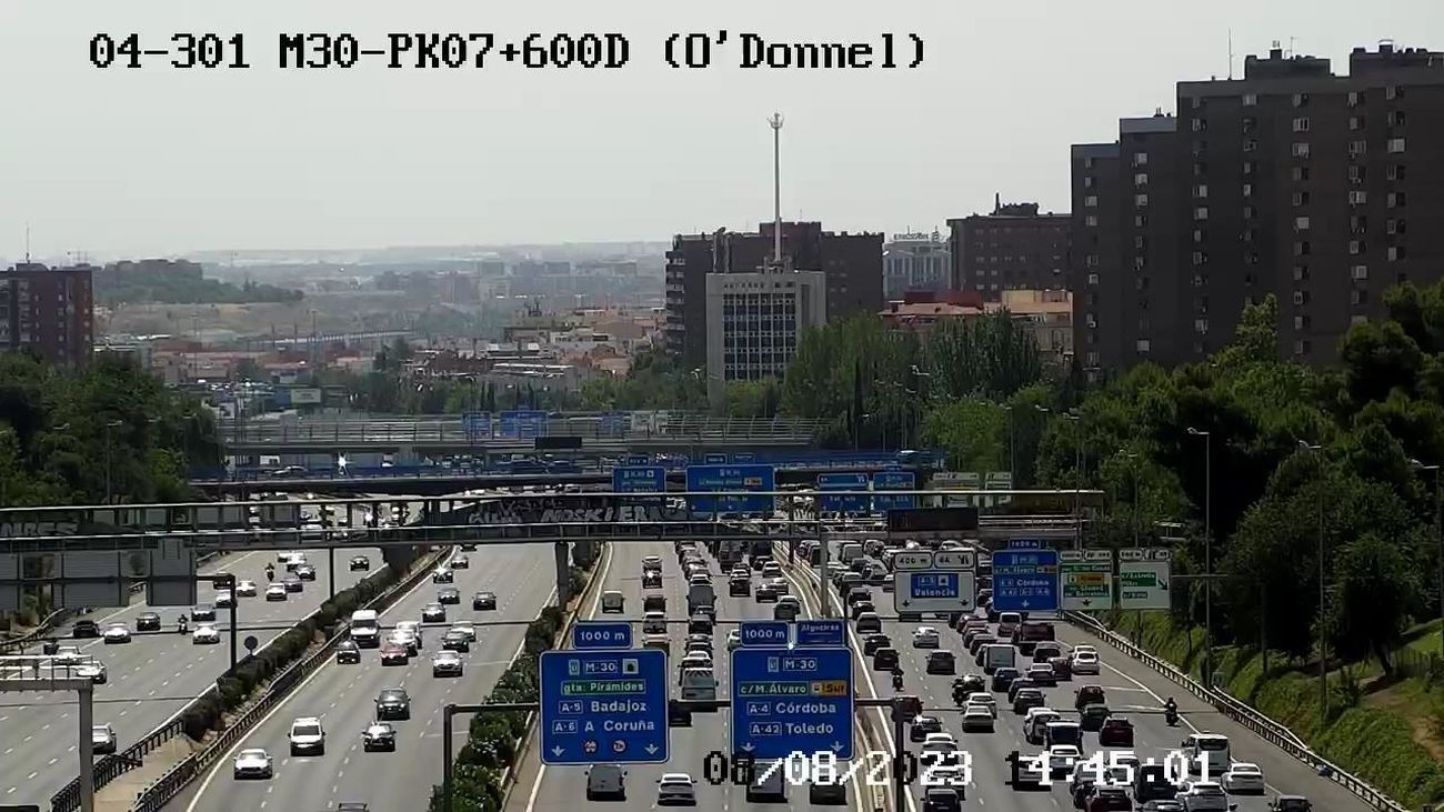 Atasco en la M-30