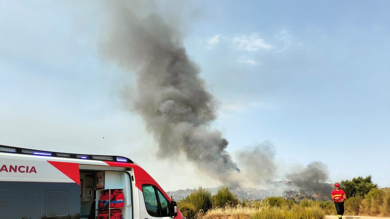 Incendio forestal de Valencia de Alcántara , Cáceres