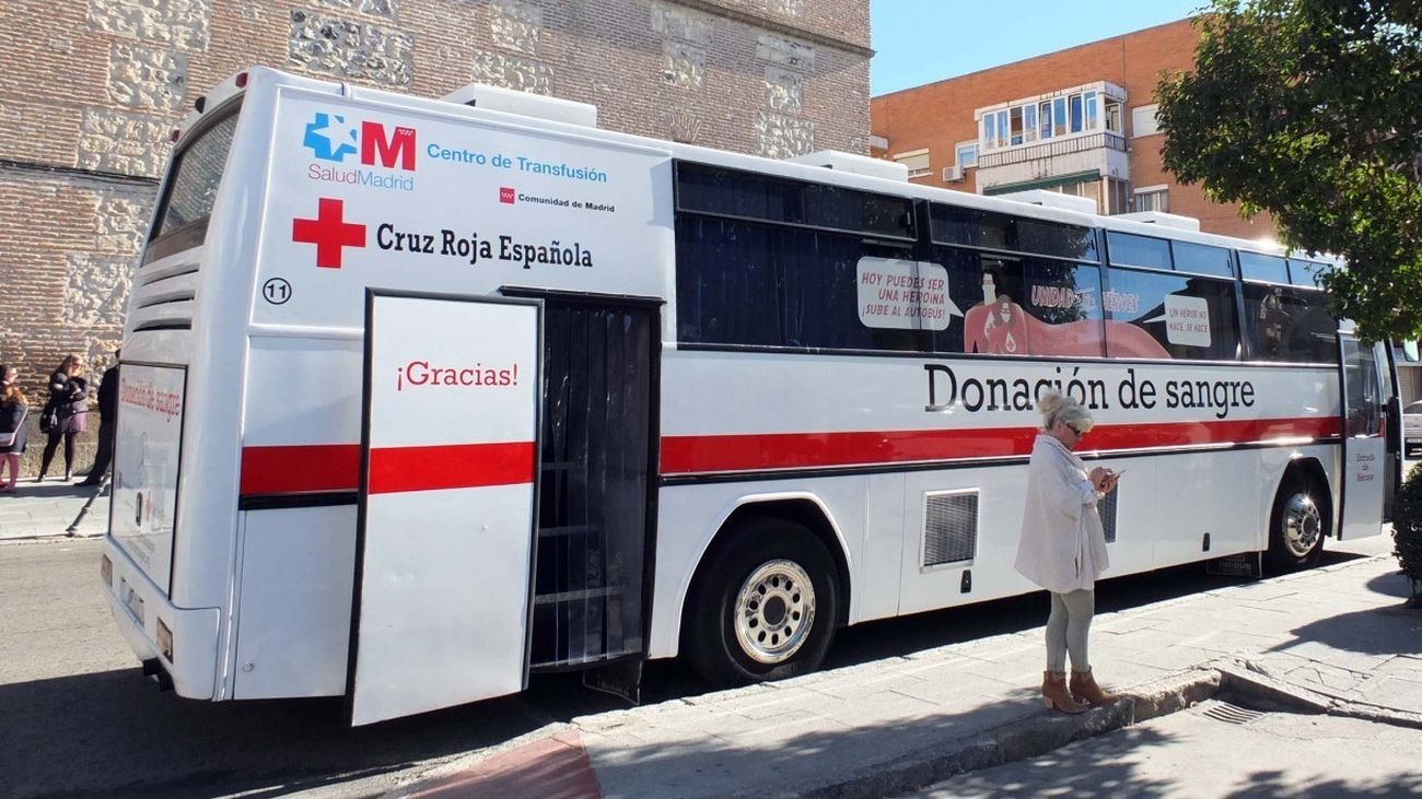 l autobús de donación de sangre hará parada en la Plaza de la Constitución de Paracuellos