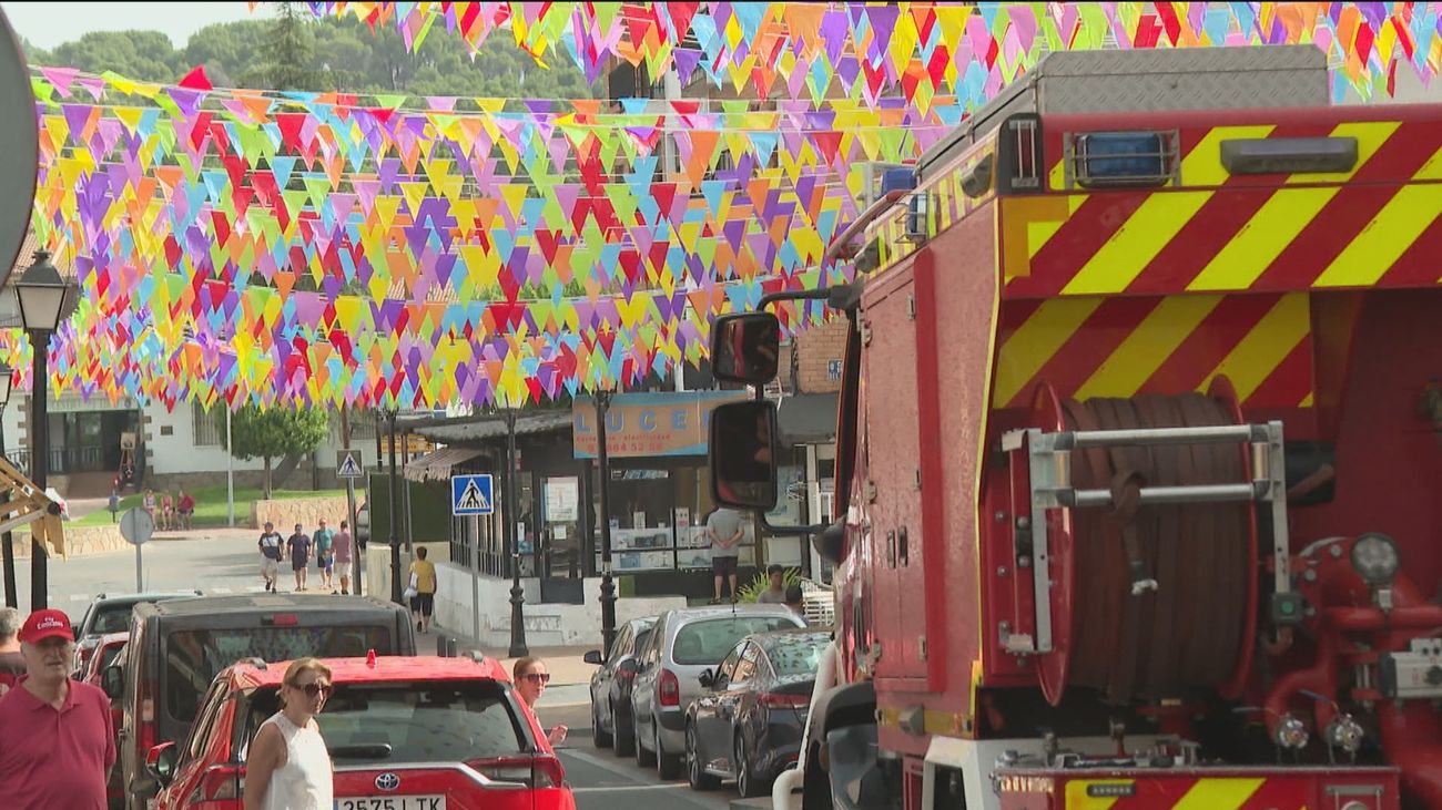 Máxima seguridad en Pelayos de la Presa por riesgo de incendio por la pirotecnia