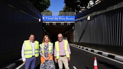 Finalizan las obras de rehabilitación del túnel de Ríos Rosas