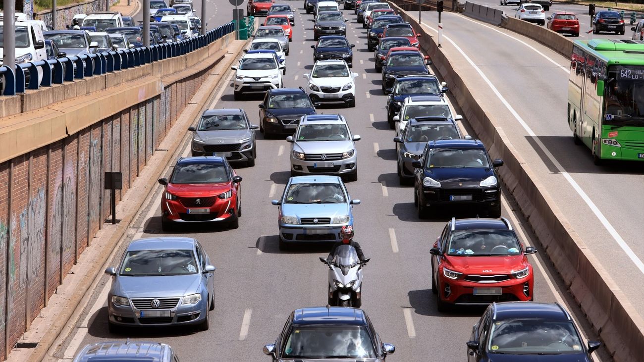 Tráfico durante la operación salida