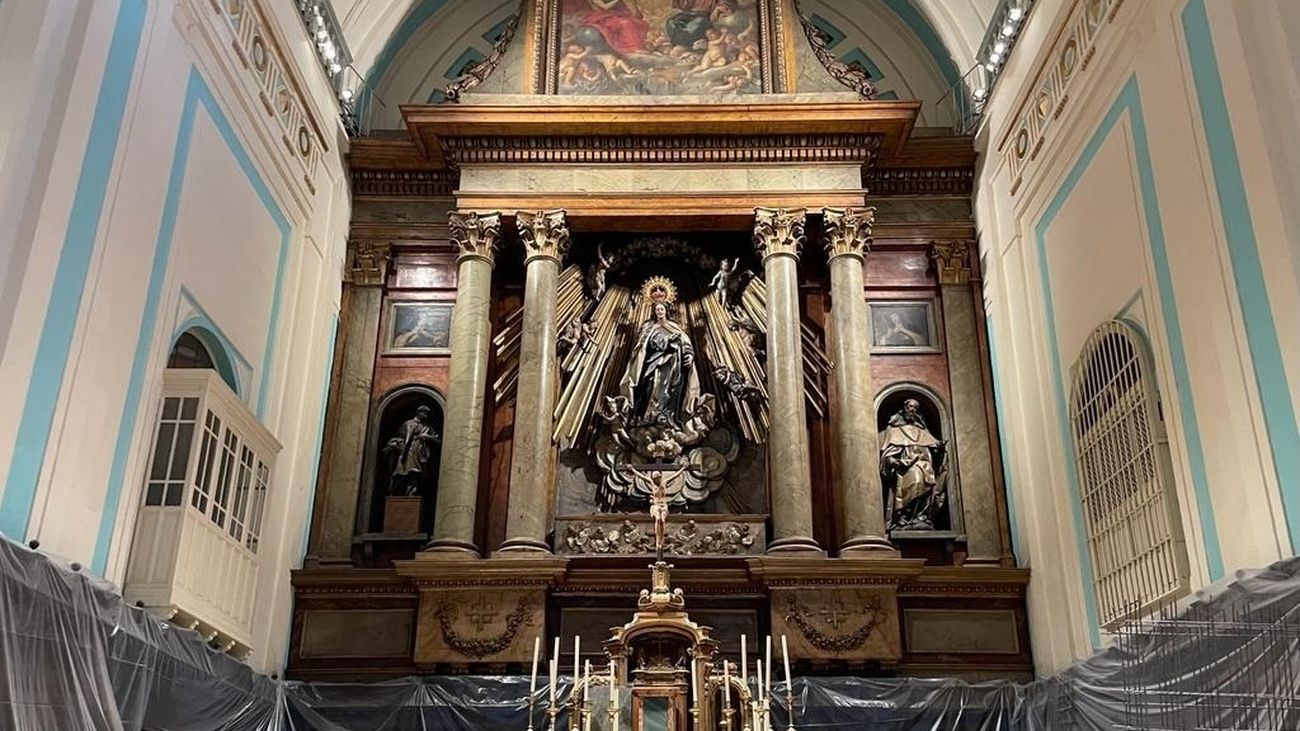 Continúa la restauración de la Iglesia del Carmen y San Luis para mejorar su eficiencia energética y su estructura