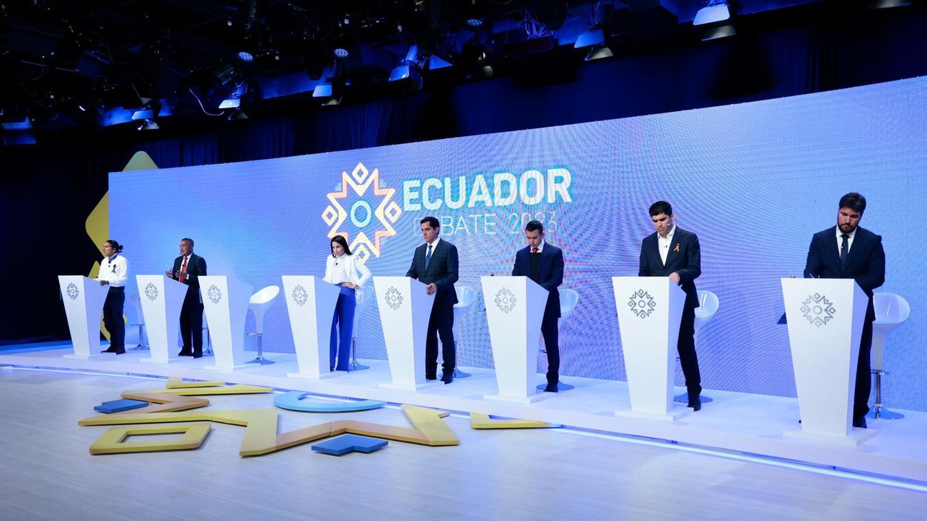 Villavicencio, el gran ausente en el debate presidencial de las elecciones de Ecuador
