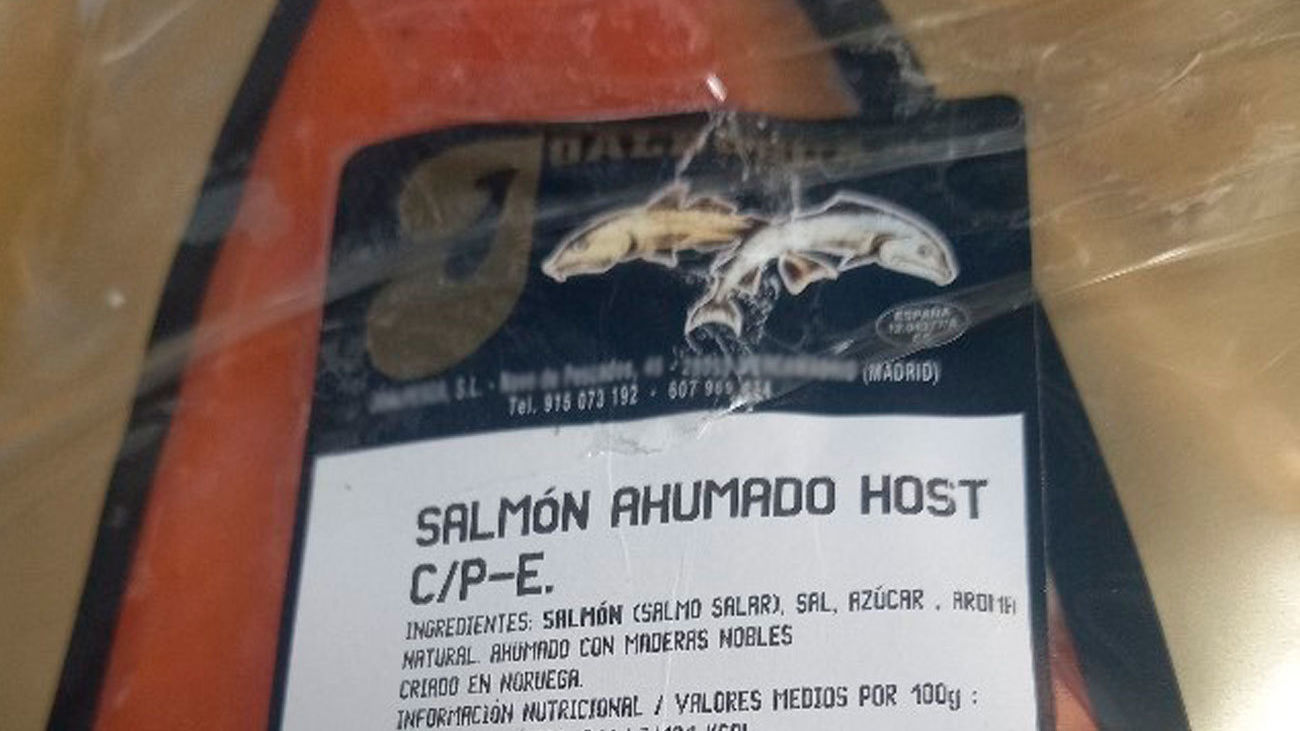 Consumo alerta de 'Listeria monocytogenes' en un lote de salmón ahumado envasado de la marca Joalpesca