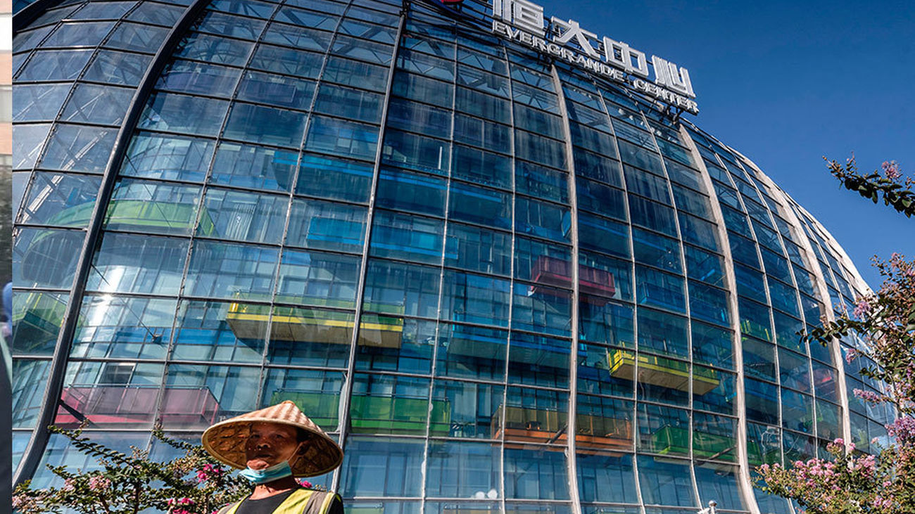Edificio del gigante chino inmobiliario Evergrande
