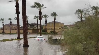 El huracán Hilary azota el estado de California