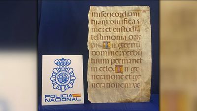 Recuperado en Murcia un manuscrito musical del siglo XVI robado del Monasterio del Escorial