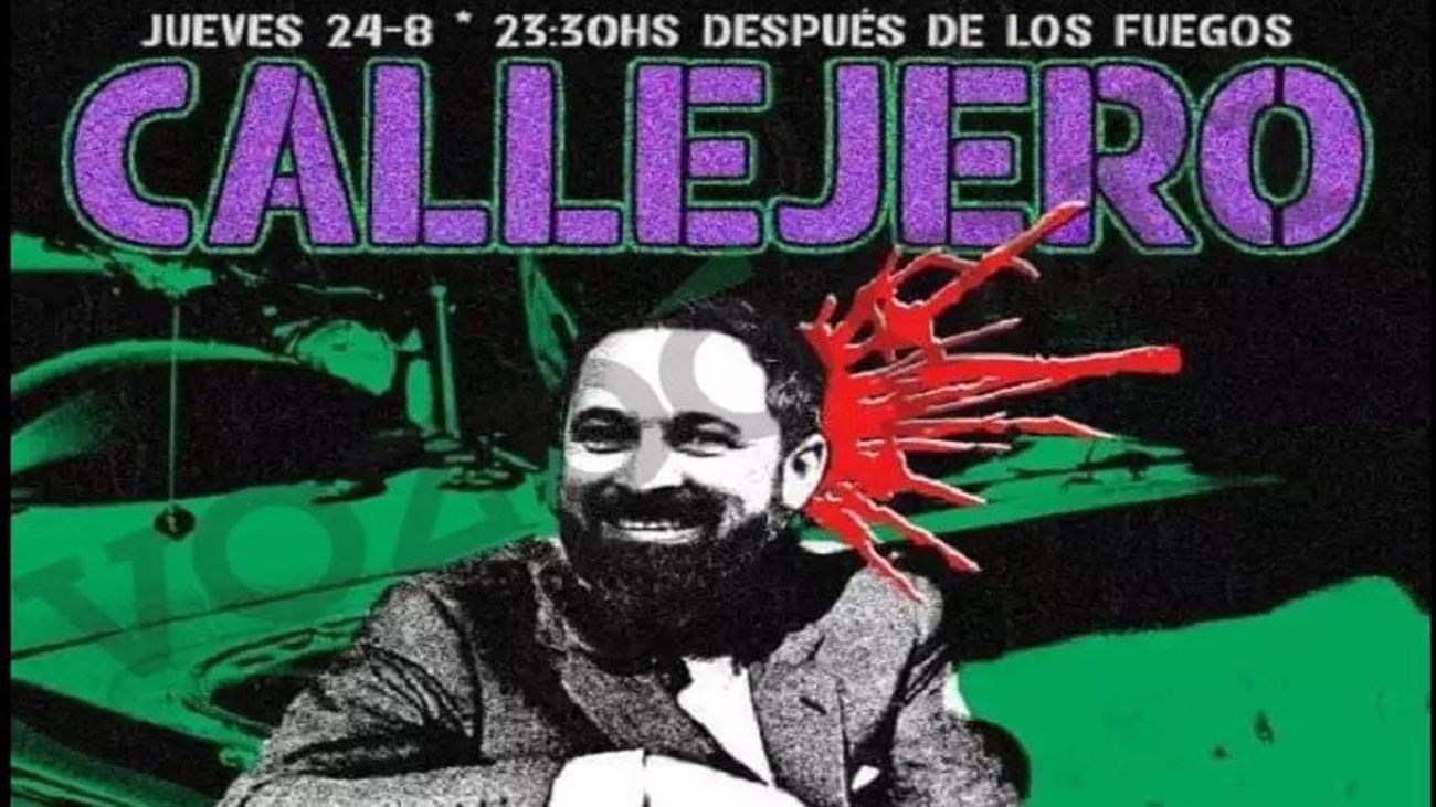 Vox denuncia un cartel de las fiestas de Bilbao en el que aparece Abascal recibiendo un tiro en la nuca
