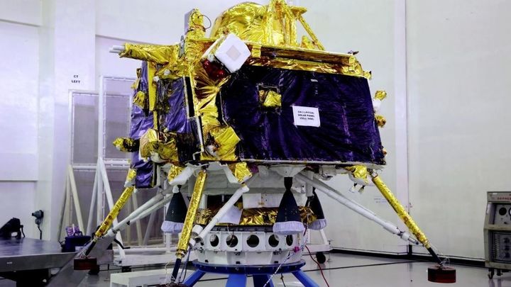 La sonda India Chandrayaan-3 antes de ser lanzada hacia la Luna / ISRO