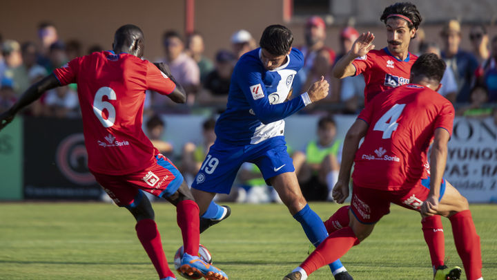 Morata ante el Numancia / EFE