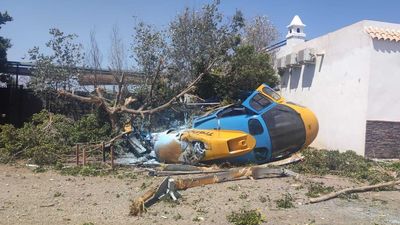 El piloto del helicóptero de la DGT que se estrelló en Almería aterrizó en una zona no preparada para ir a comer