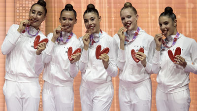 España, bronce en el mundial de gimnasia rítmica de Valencia