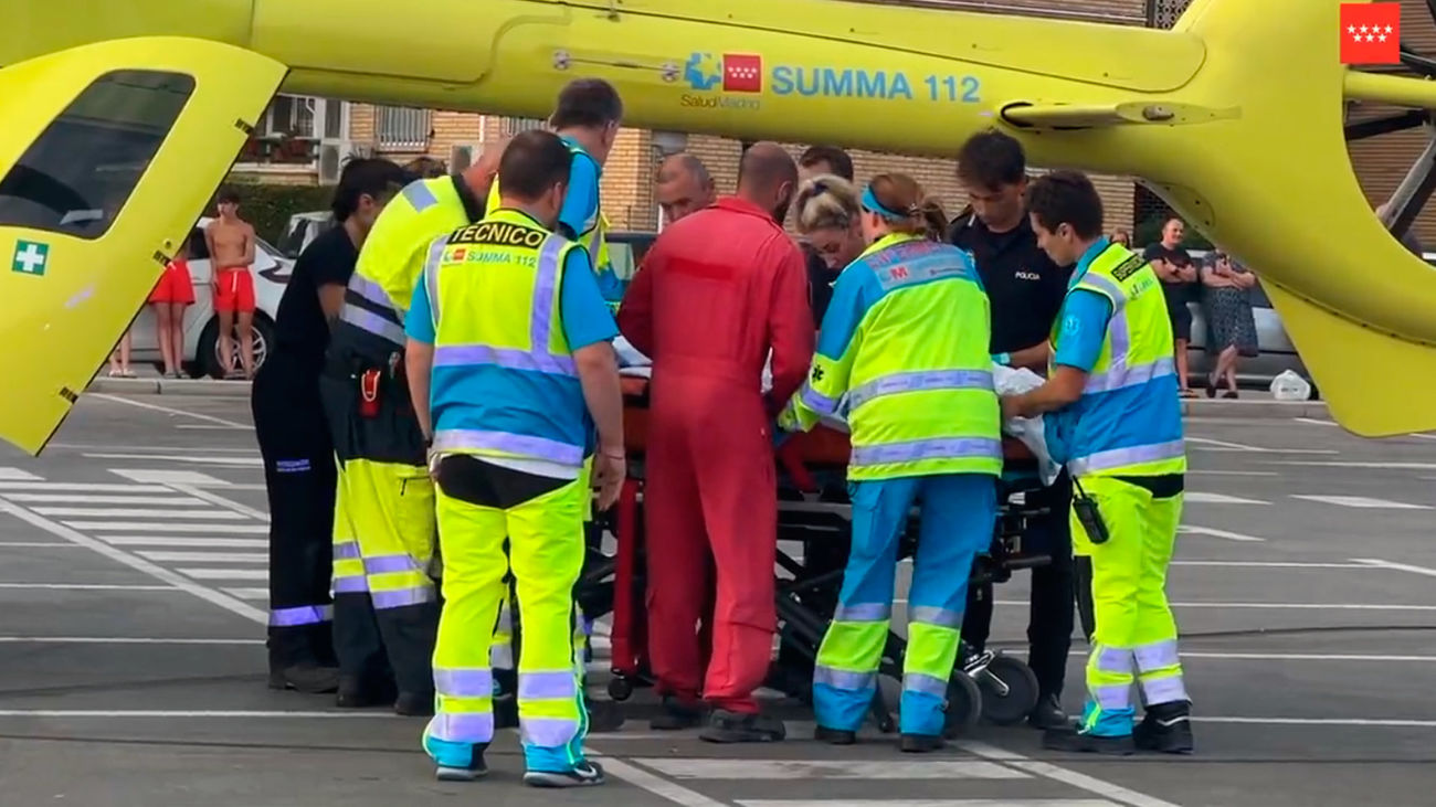 Grave un motorista tras chocar su moto contra un muro en Velilla de San Antonio