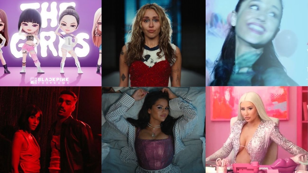 Miley Cyrus, Selena Gómez, Ariana Grande, BLACKPINK, Aitana e Iggy Azalea