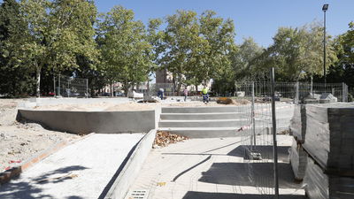 El parque Olof Palme, en Usera, en la segunda fase de obras