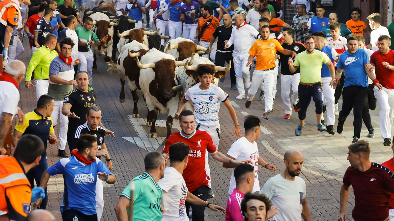 Un herido en el primer encierro de Sanse