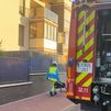 Incendio en la pérgola de una vivienda de Móstoles