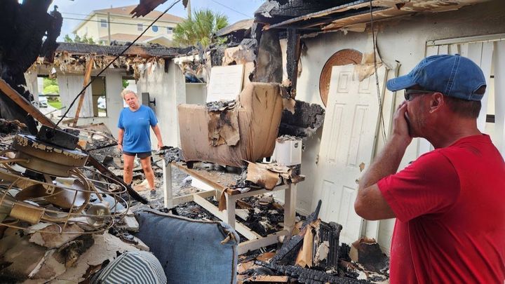 Una casa destrozada tras el paso del Huracán Idalia por Florida / EUROPA PRESS