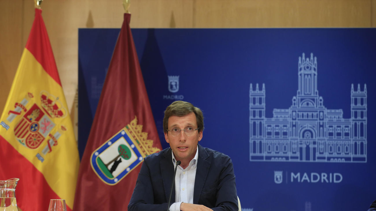 El alcalde de Madrid, José Luis Martínez-Almeida, ofrece una rueda de prensa tras la reunión de la Junta de Gobierno después de las vacaciones en Madrid, este jueves 31/08/23
