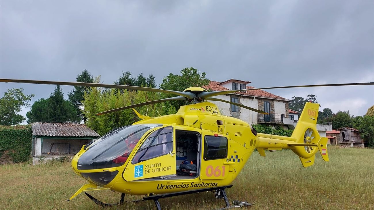 Helicóptero medicalizado del 061 de la  Xunta de Galicia