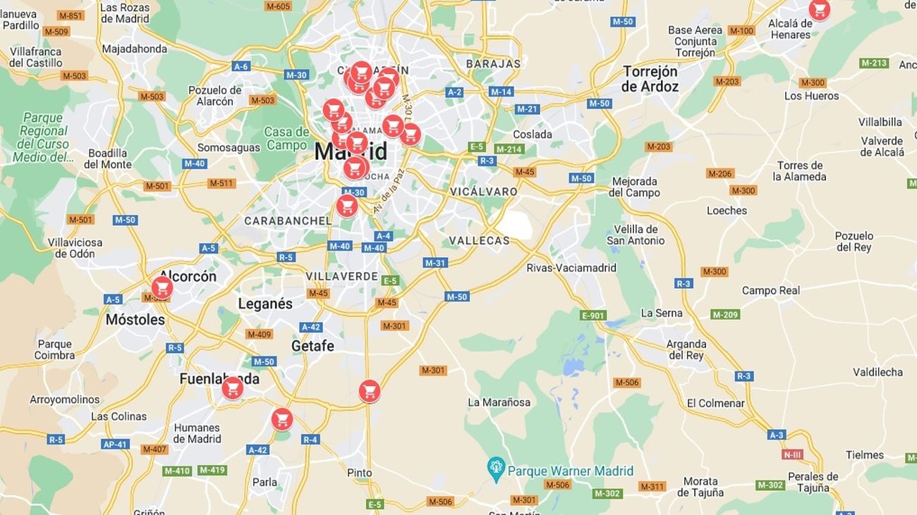 Accede al mapa interactivo con todos los supermercados en el cuerpo de la noticia