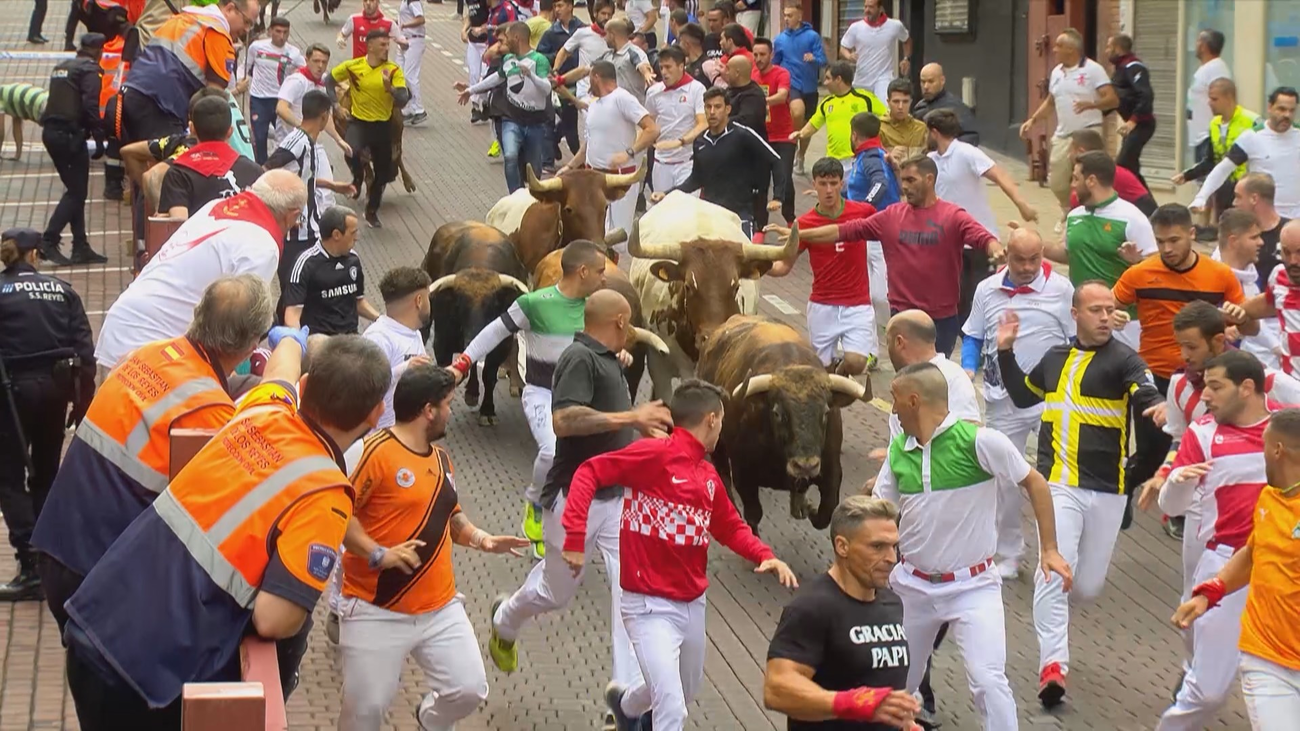 Cinco heridos leves por caídas en el sexto encierro de San Sebastián de los Reyes