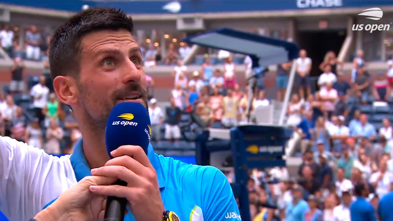 Djokovic responde al 'Vagabundo' de Alcaraz con los Beastie Boys