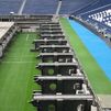El césped retráctil del Bernabéu, un auténtico espectáculo
