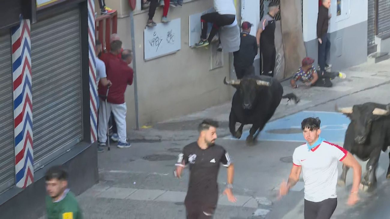 Los encierros de este jueves en Arganda del Rey transcurren rápidos y limpios