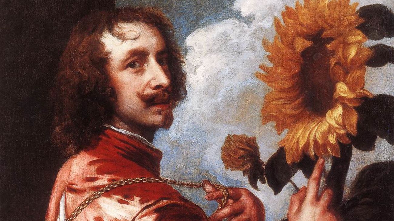 'Autorretrato con un girasol', de Anton van Dyck