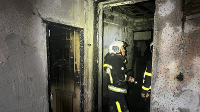 Incendio en una vivienda okupa en el centro de Getafe