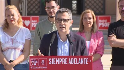 Bolaños critica a Feijóo por "condenar" a España a "cinco semanas de parálisis"