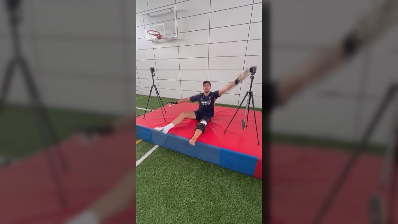 Así es el intenso entrenamiento de Courtois