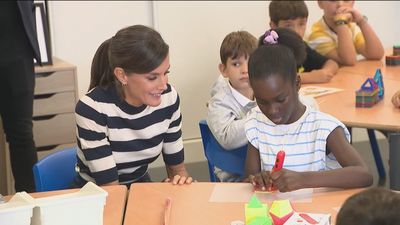 La reina Letizia inaugura el curso escolar en Galicia