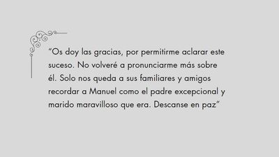 La carta de la mujer del fallecido en Aldea del Fresno: "No fue imprudencia, fue un terrible accidente"