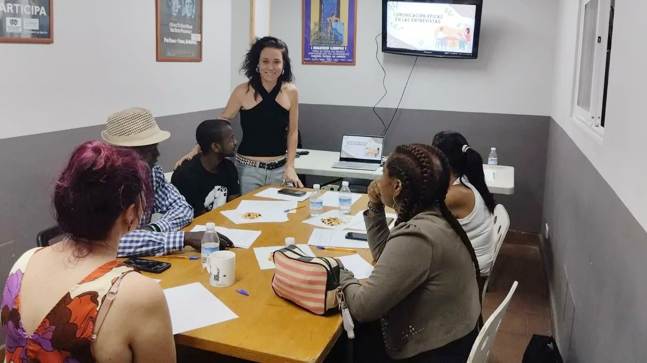 Una de las sesiones de 'Barrios en Movimiento' de la FRAVM