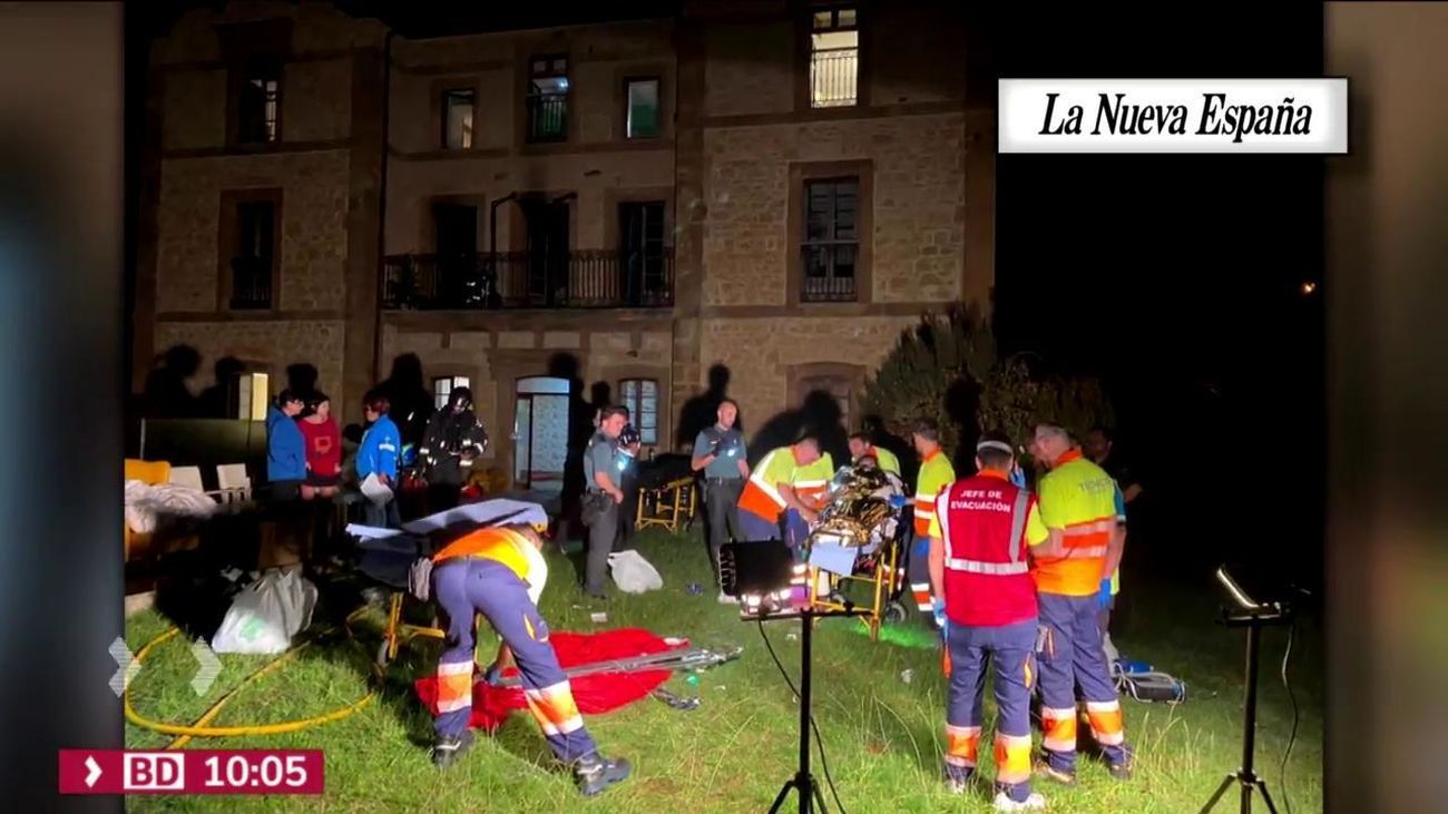 Al menos un muerto y 27 heridos en un incendio en una residencia de ancianos en Siero