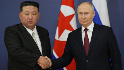 Putin y Kim, un cara a cara de casi una hora de negociaciones