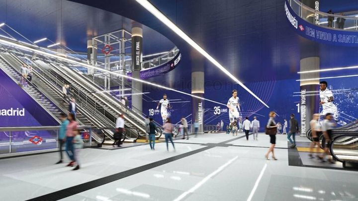 Escaleras de la nueva estación de Metro / Metro de Madrid