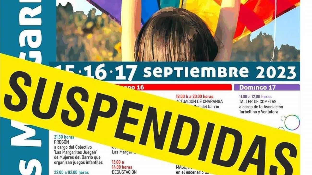 Suspendidas las fiestas del barrio de Las Margaritas