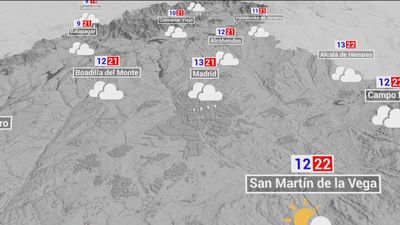 Este lunes siguen las lluvias y descienden las máximas en Madrid