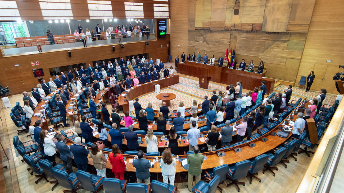 Vista del hemiciclo durante el primer pleno ordinario de la 13 Legislatura, en la Asamblea de Madrid, a 14 de septiembre de 2023, en Madrid