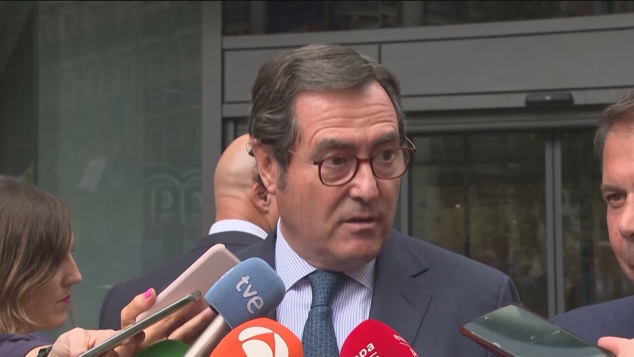 El presidente de la CEOE, Antonio Garamendi