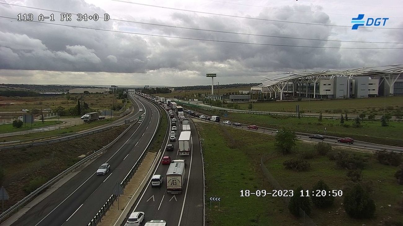 Atasco en la A-1