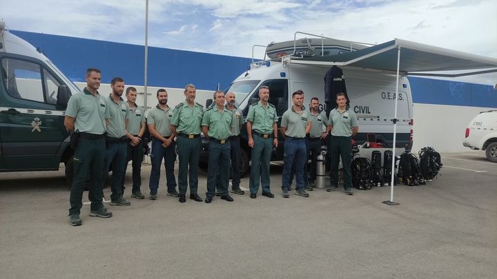 El  nuevo grupo de buceadores especialistas de la Guardia Civil, en Mazarrón (Murcia) / GUARDIA CIVIL