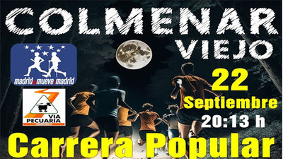 Colmenar celebra este viernes su IV Carrera popular nocturna